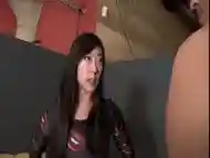 BDSM Asian mistress dick kicks her perverted obedient little slave