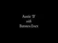 BDSM auntie mistress whips her boy toy for being naughty