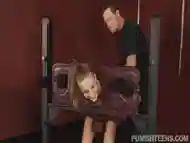 Curious girl tries out fucking in some BDSM hardcore ways