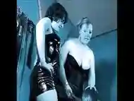 Dirty slave worships the asses of his mistresses BDSM porn