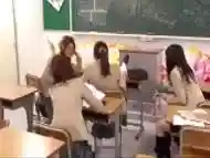 Female teacher gets the strap and fucks her submissive student