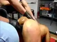 Horny guy has his tight ass hole tortured by mistress