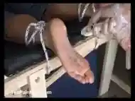 Sexual chick loves getting a punishment in form of feet torture