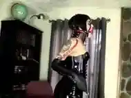 Brunette slave girl enjoys the harsh fetishes of a bdsm game