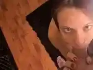 POV AHEGAO Squint eyed blowjob