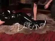 pleasing fetish anal actions with latex and bdsm