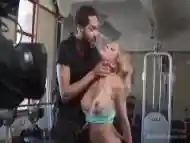 Blonde Being Sexually Used By Her Trainer