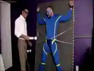 blue superhero milked