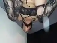 420 Asian Smokes and Fucks in Lingerie Outfit