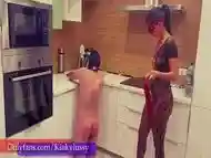 A Household Slave In The Kitchen Performs Tasks