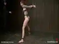 Bent And Shackled Lesbian Ass Flogged