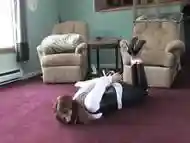 Bianca Redhead On Floor