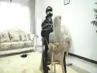 Burglar Bound To Her Victim