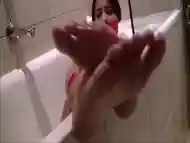 Busty Indian Bikini Babe Bound And Gagged In The Bathtub