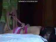 Chinese Girl Tied Tickling