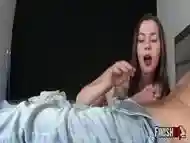 Cum On Her Command Handjob