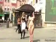 Disgraced Naked In Public With Mona Wales And Montse Swinger