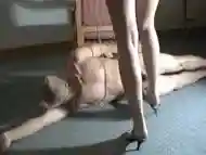 Heels And Dogman Cock Crush