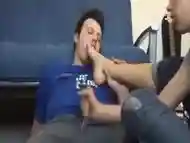 Horny Footjob