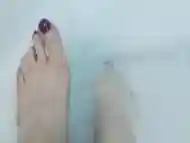 Perfect Feet Of Mistress Lara In Bathroom