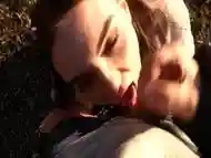 Public Blowjob And Pegging Near The Lake