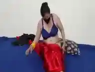 Sexy Indian Bhabhi Riding Dildo In Beautiful Saree