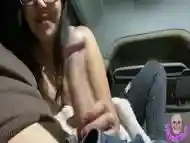 Spanish Girl Masturbates And Shows Her Tits In The Street