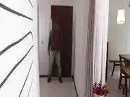 Wife Welcomes The Neighbor To The House While The Cuckold Is In The Bathroom