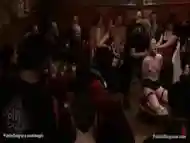 Brunette Dp Fucked In Public Bar