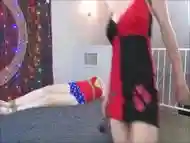 Harley Quinn tortures Lux Lives as Wonder Woman