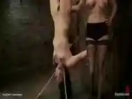 Slut In An Inverted Suspension Toyed