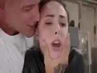 Tattooed guy fucks stepsisters