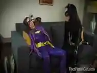 Batgirl And Catwoman - Lesbian Cosplay Bondage Video