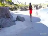 Finding A Gorgeous Brunette Chained To A Rock The Guy