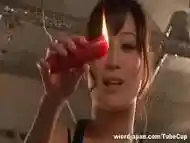 Fuuka Nanasaki Asian lesbian enjoys bondage and toys