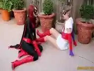 Kendra James And Harley Quinn In Vs Batwoman Fight Game