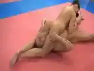 Lost between her thighs (hd wrestling)