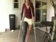 Maura Crutches Around