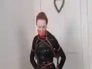 Redhead in rubber