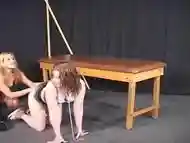 Two Ladies Play Around When They Tie Each Other Up