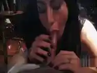 deadeyedick: Nice goth giving an intense and teasing blowjob