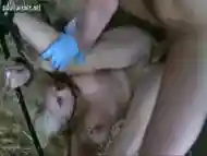 Chained Blonde Gets Cunt Smashed