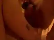 Fucks Her Husbands Foot In The Ass In The Bathroom