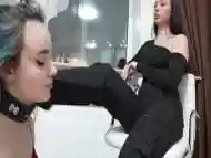 Kinky Lesbian Mistress Foot Fetish Domination