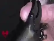 Oily Handjob With Latex Gloves. Peehole Play And Detailed Cumshot