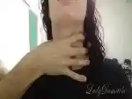 Choking girl''s sexy neck at the University