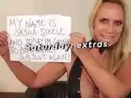 Cum eating UK skank anally destroyed by rough sex