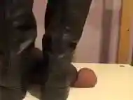 Hard boots cock crush trample