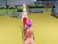 Let''s Play On The Seesaw (Yuri Bondage Sex) - 3D MMD