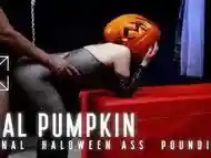 My Poor Anal Pumpkin - Haloween sucks the right way - Painfull pussy to Ass fuck - Close up